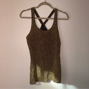 Express - Gold Sparkle Tank Top - NWT